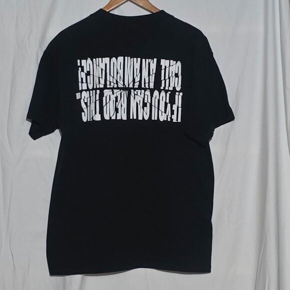 Vtg NO FEAR Racing "IF YOU CAN READ THIS CALL AN ...." SS Crewneck- Black - L* - Picture 1 of 4